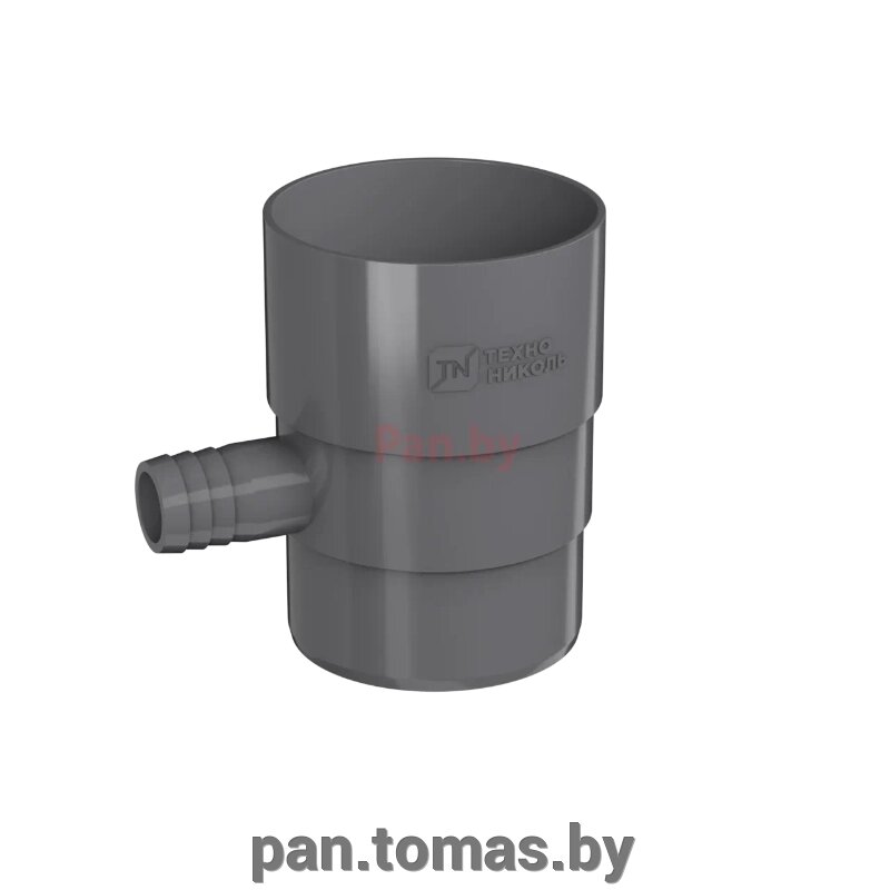 Водосборник водосточный универсальный Технониколь 125/82 серый, RAL 7024 от компании Торговые линии - фото 1