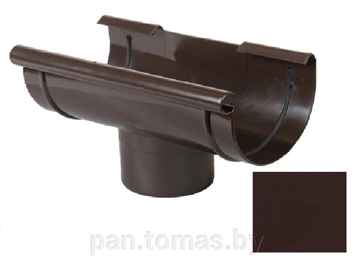 Воронка водосточная Gamrat ПВХ D-125,  Темно-коричневый от компании Торговые линии - фото 1