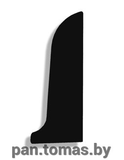 Заглушка для плинтуса ПВХ LinePlast L025 Венге темный, 58мм (правая) от компании Торговые линии - фото 1