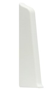 Заглушка для плинтуса ПВХ LinePlast LS001 Белый с тиснением, 85мм (левая)