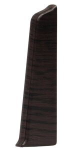 Заглушка для плинтуса ПВХ LinePlast LS026 Зебрано черно-коричневый, 85мм (правая)