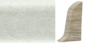 Заглушка для плинтуса ПВХ Winart 58 860 Белый Кварц (левая+правая)