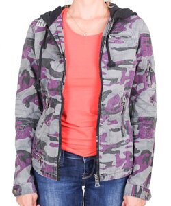 Куртка женская «military» фиолетовая