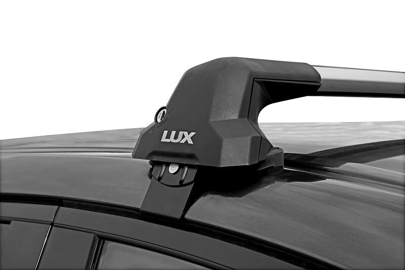 Багажная система LUX CITY аэро-трэвэл чёрные для Audi A4 (B9) sedan 2015-... г. в. от компании ООО «ПЛАРК ТРЭЙД» - фото 1