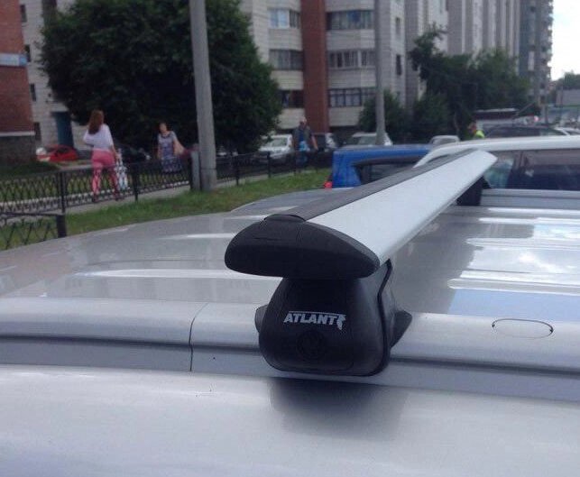 Багажник Атлант для Hyundai ix 35 (на интегрированные рейлинги) (крыловидная дуга) от компании ООО «ПЛАРК ТРЭЙД» - фото 1