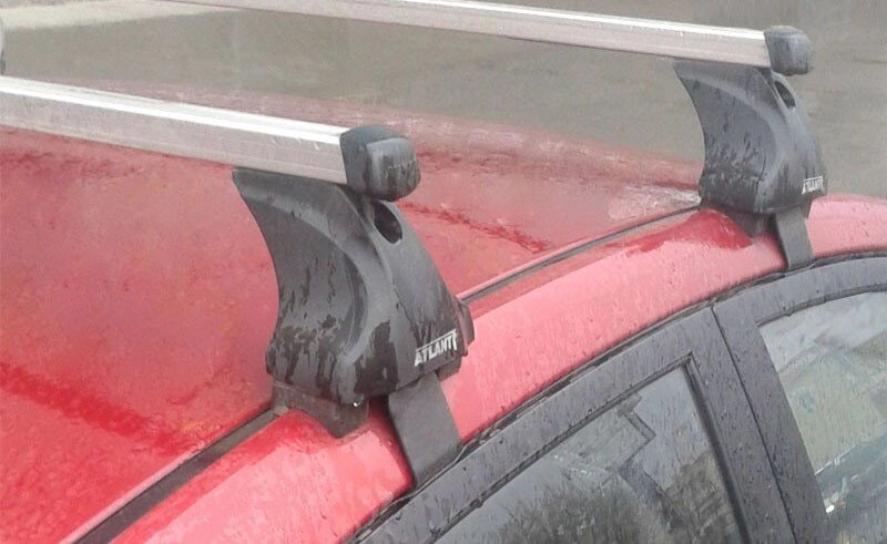 Багажник Атлант для Kia Rio хетчбек с 2011г- (прямоугольная дуга) от компании ООО «ПЛАРК ТРЭЙД» - фото 1