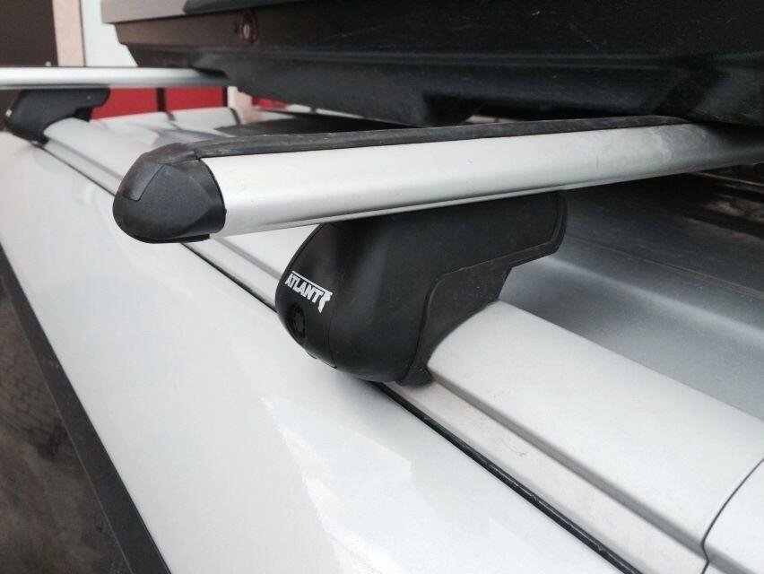 Багажник Атлант для Kia Soul 2, 2013-… (на интегрированные рейлинги)  (аэродинамическая дуга) от компании ООО «ПЛАРК ТРЭЙД» - фото 1