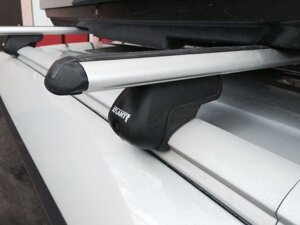 Багажник Атлант для Kia Soul 2, 2013-на интегрированные рейлинги) (аэродинамическая дуга)