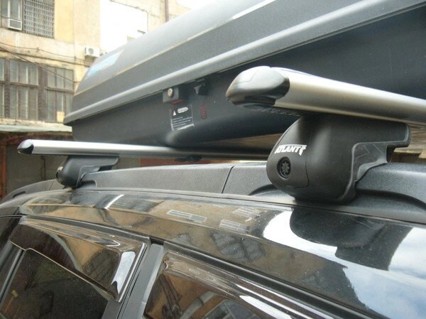 Багажник Атлант для Renault Koleos, интегрированные рейлинги (аэро дуга) от компании ООО «ПЛАРК ТРЭЙД» - фото 1