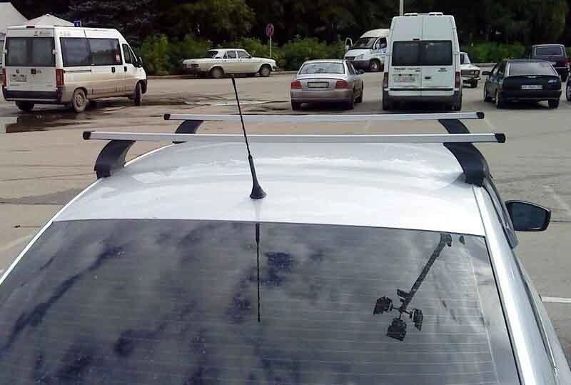 Багажник Атлант для Skoda Rapid седан 2014-... (прямоугольная дуга) от компании ООО «ПЛАРК ТРЭЙД» - фото 1