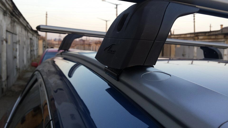 Багажник LUX для Kia Ceed, универсал, с 2012г.- (интегрированные рейлинги) (аэродинамическая дуга) от компании ООО «ПЛАРК ТРЭЙД» - фото 1