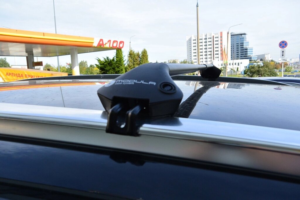 Багажник Modula черные для Lada Vesta SW аэро дуга от компании ООО «ПЛАРК ТРЭЙД» - фото 1