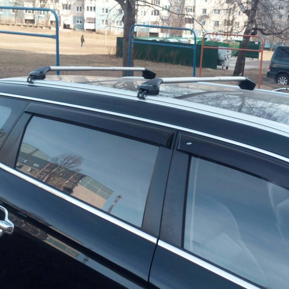 Багажник Modula серебристые  для BMW X1 с интегрированными рейлингами от компании ООО «ПЛАРК ТРЭЙД» - фото 1