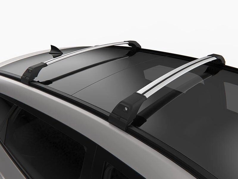 Багажник Turtle Tourmaline v2 серебристый для Audi Q5 с 2008г.- (интегрированные рейлинги) от компании ООО «ПЛАРК ТРЭЙД» - фото 1