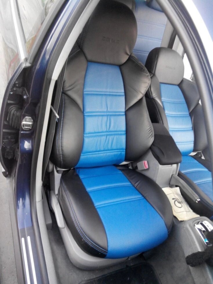 Чехлы на сидения Dinas Drive, универсальные, черно-синий от компании ООО «ПЛАРК ТРЭЙД» - фото 1