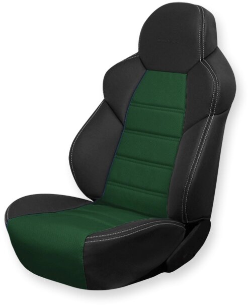 Чехлы на сидения Dinas Drive, универсальные, черно-зеленый от компании ООО «ПЛАРК ТРЭЙД» - фото 1