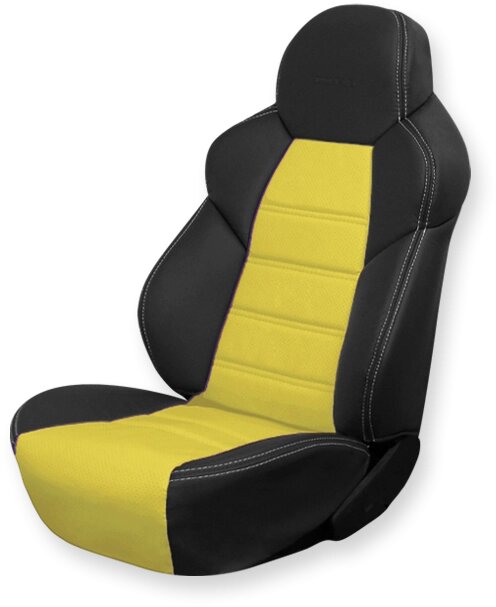 Чехлы на сидения Dinas Drive, универсальные, черно-желтый от компании ООО «ПЛАРК ТРЭЙД» - фото 1
