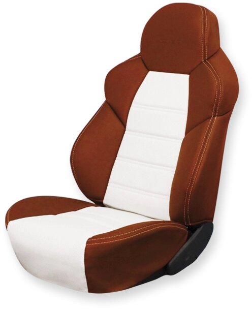 Чехлы на сидения Dinas Drive, универсальные, паприка-белый от компании ООО «ПЛАРК ТРЭЙД» - фото 1