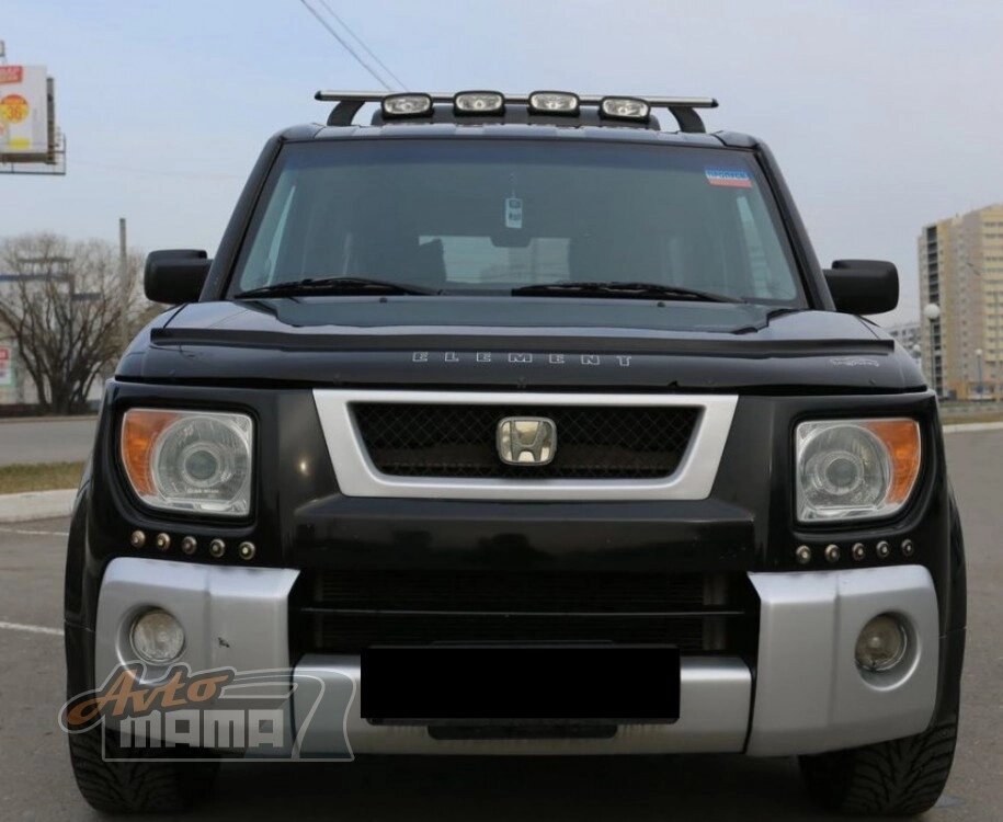 Дефлектор капота - мухобойка, Honda Element 2003–2008, VIP TUNING от компании ООО «ПЛАРК ТРЭЙД» - фото 1