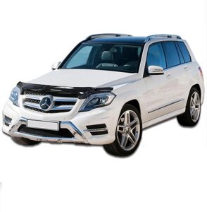 Дефлектор капота - мухобойка, Mercedes GLK 2012- S-крепление, VIP TUNING