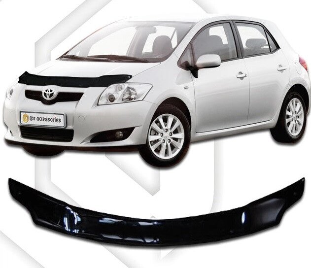 Дефлектор капота - мухобойка, Toyota Auris 2007-2010, VIP TUNING от компании ООО «ПЛАРК ТРЭЙД» - фото 1