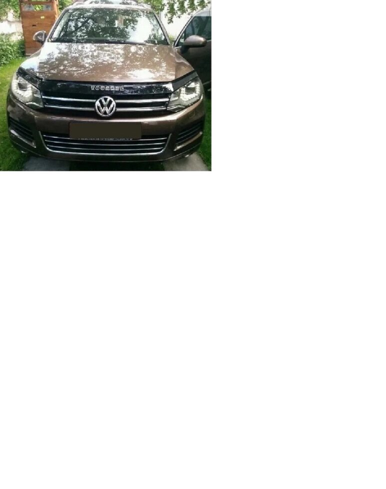 Дефлектор капота - мухобойка, VW Touareg 2010-..., VIP TUNING от компании ООО «ПЛАРК ТРЭЙД» - фото 1