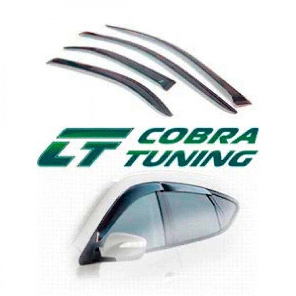 Дефлекторы окон Chevrolet Epica II Sd 2006-2010/Chevrolet Evanda 2004-2006 Cobra Tuning от компании ООО «ПЛАРК ТРЭЙД» - фото 1