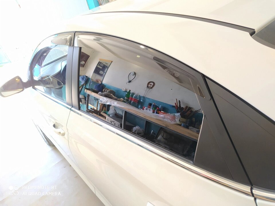 Дефлекторы окон Hyundai Solaris (HCR) Sd 2017 "ANV" от компании ООО «ПЛАРК ТРЭЙД» - фото 1