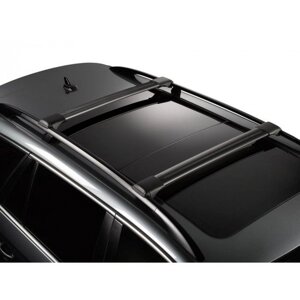 Багажник Can Otomotiv черный на рейлинги Subaru Legacy III Station Wagon (BE, BH), универсал, 1998-2003
