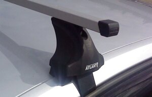 Багажник Атлант для Volkswagen Polo седан 2010-…, тип опоры Е (прямоугольная дуга)
