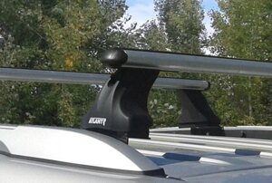 Багажник Атлант для Ford Ecosport, интегрированные рейлинги, 2014- (аэродинамическая дуга)