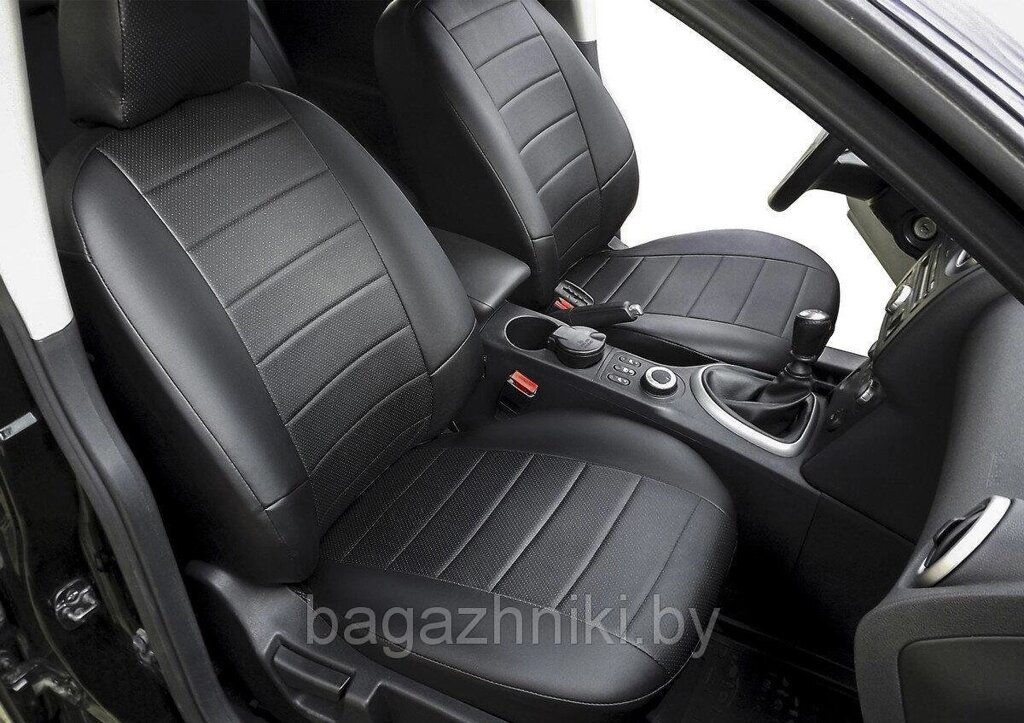 Авточехлы &quot;Строчка&quot;спинка 40/60) для сидений Volkswagen Polo V седан 2009-2015 2015-н. в. - распродажа