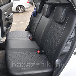 Авточехлы "Ромб" (спинка 40/60) для сидений Nissan Almera G15 седан 2013-2018