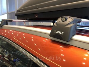 Багажник Turtle Air 2 серебристые для Haval H6 2014-… (на интегрированные рейлинги)