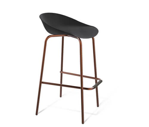 Барный стул Sheffilton SHT-ST19/S29 (черный / медный металлик) от компании Интернет-магазин MebelArt - фото 1