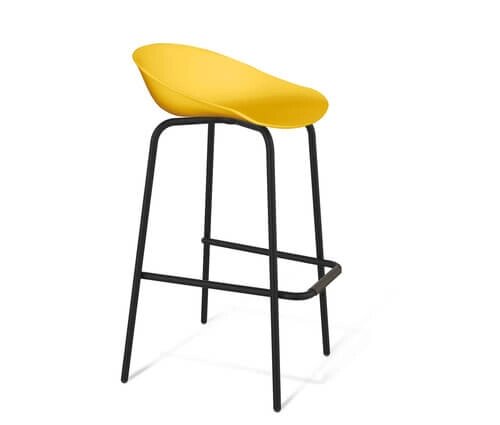 Барный стул Sheffilton SHT-ST19/S29 (желтый / черный муар) от компании Интернет-магазин MebelArt - фото 1