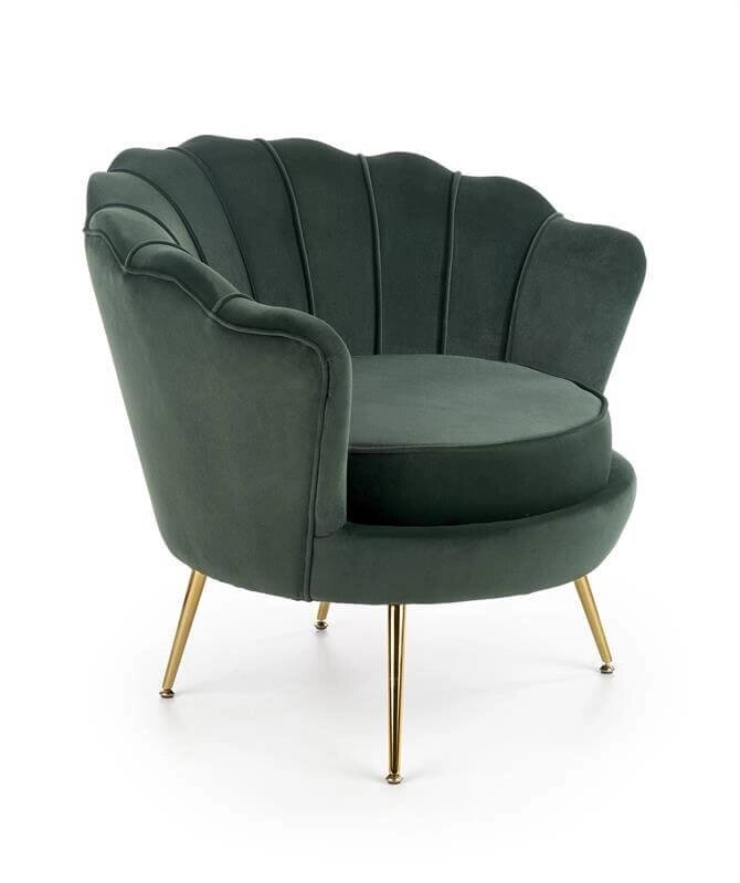 Кресло Halmar AMORINITO (темно-зеленый/золотой) от компании Интернет-магазин MebelArt - фото 1