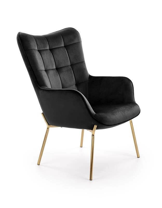Кресло Halmar CASTEL 2 (черный/золотой) от компании Интернет-магазин MebelArt - фото 1
