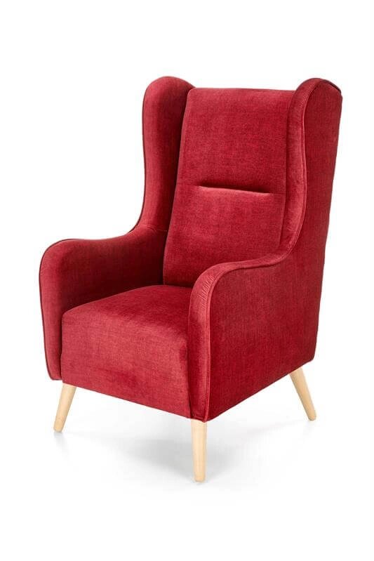 Кресло Halmar CHESTER 2 (бордовый/натуральный) от компании Интернет-магазин MebelArt - фото 1