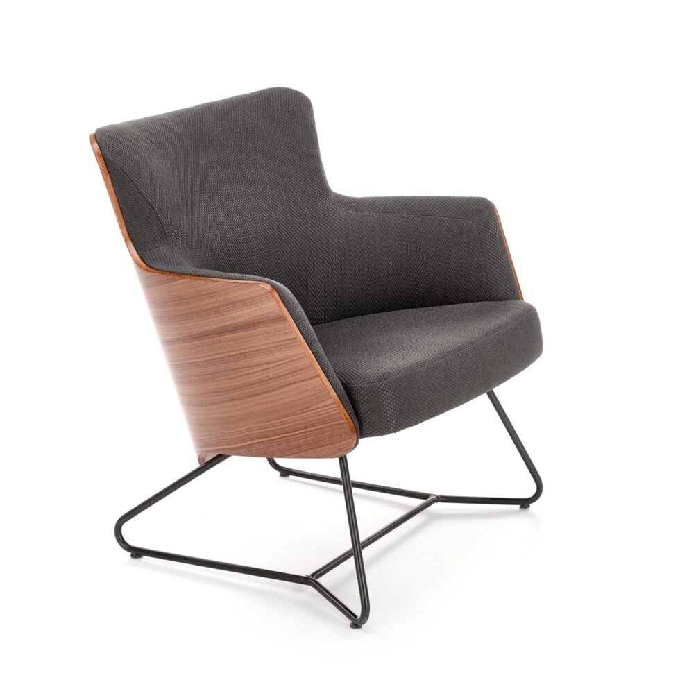 Кресло Halmar CHILLOUT (темно-серый/орех американский) от компании Интернет-магазин MebelArt - фото 1