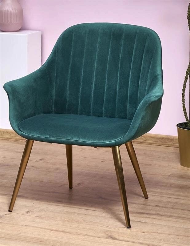 Кресло Halmar ELEGANCE 2 (темно-зеленый/золотой) от компании Интернет-магазин MebelArt - фото 1