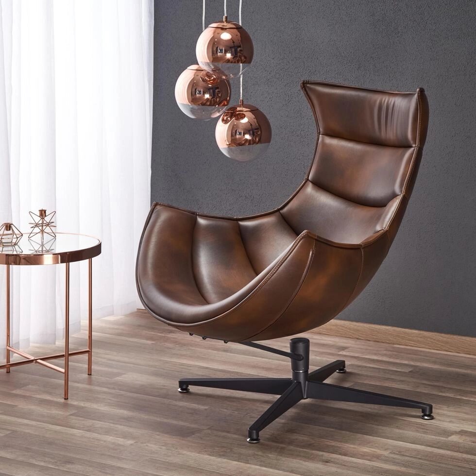 Кресло Halmar LUXOR (темно-коричневый) от компании Интернет-магазин MebelArt - фото 1