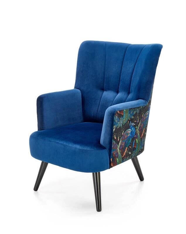 Кресло Halmar PAGONI (темно-синий/черный) от компании Интернет-магазин MebelArt - фото 1