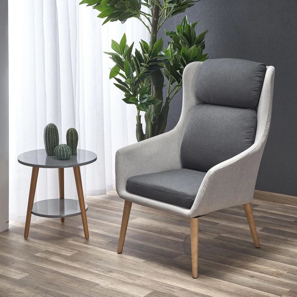 Кресло Halmar PURIO (светло-серый/темно-серый) от компании Интернет-магазин MebelArt - фото 1