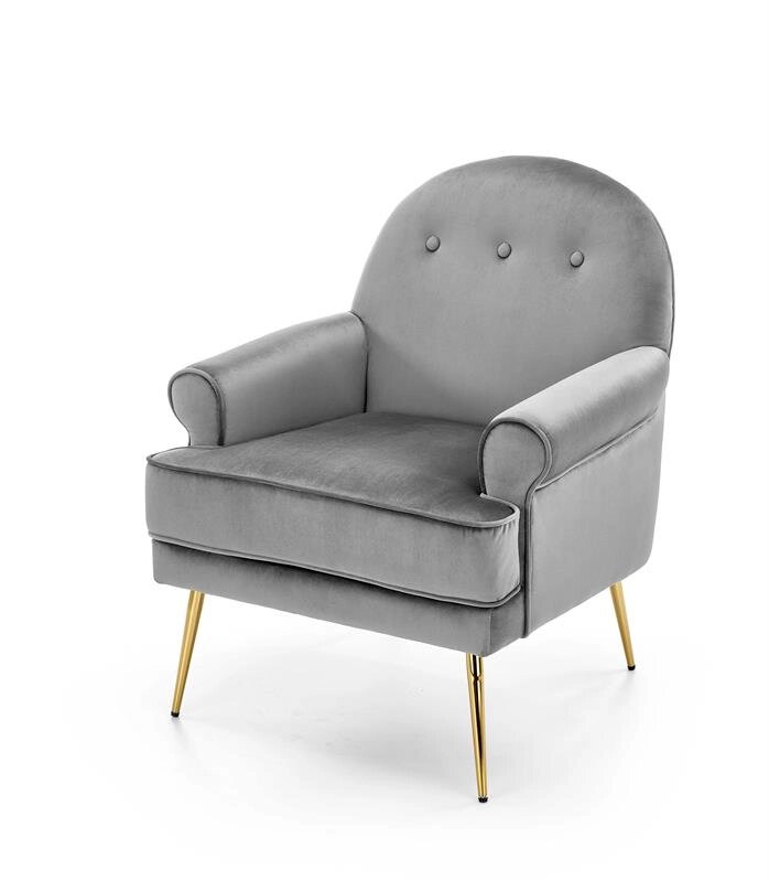 Кресло Halmar SANTI (серый/золотой) от компании Интернет-магазин MebelArt - фото 1