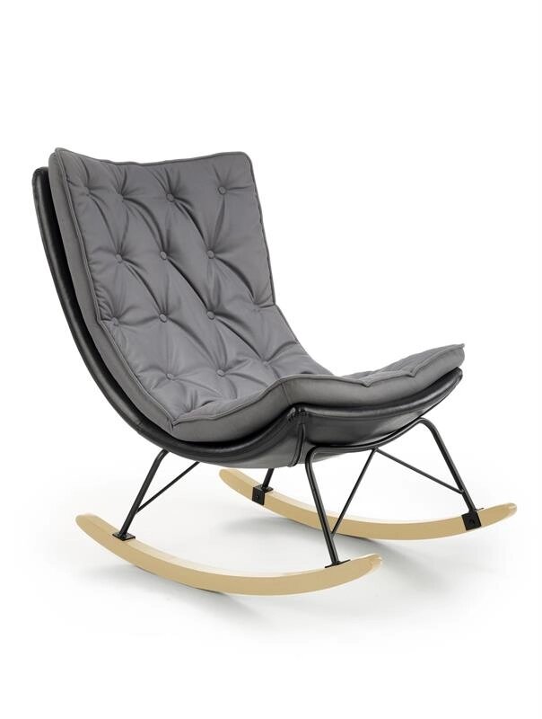 Кресло-качалка Halmar INDIGO (темно-серый/черный) от компании Интернет-магазин MebelArt - фото 1