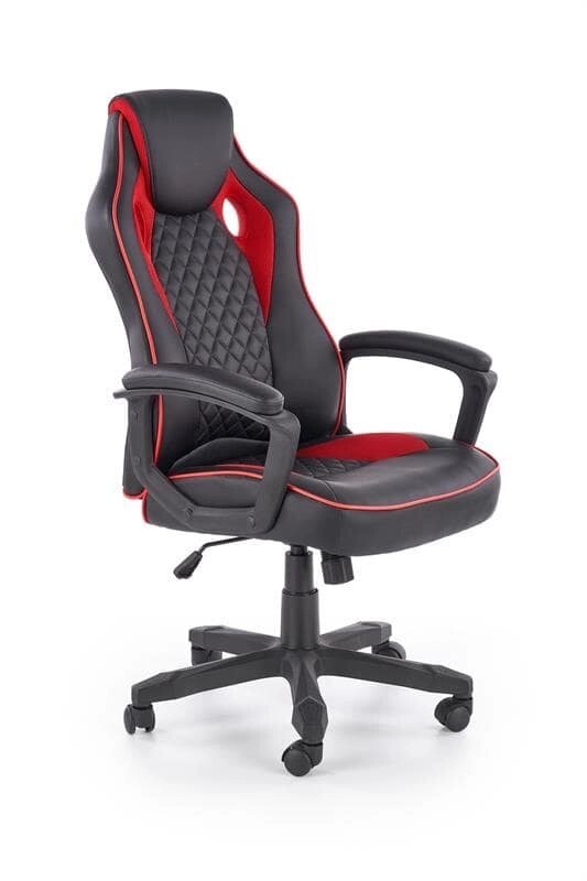 Кресло компьютерное Halmar BAFFIN (черный/красный) от компании Интернет-магазин MebelArt - фото 1