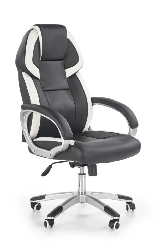 Кресло компьютерное Halmar BARTON (черный/белый) от компании Интернет-магазин MebelArt - фото 1