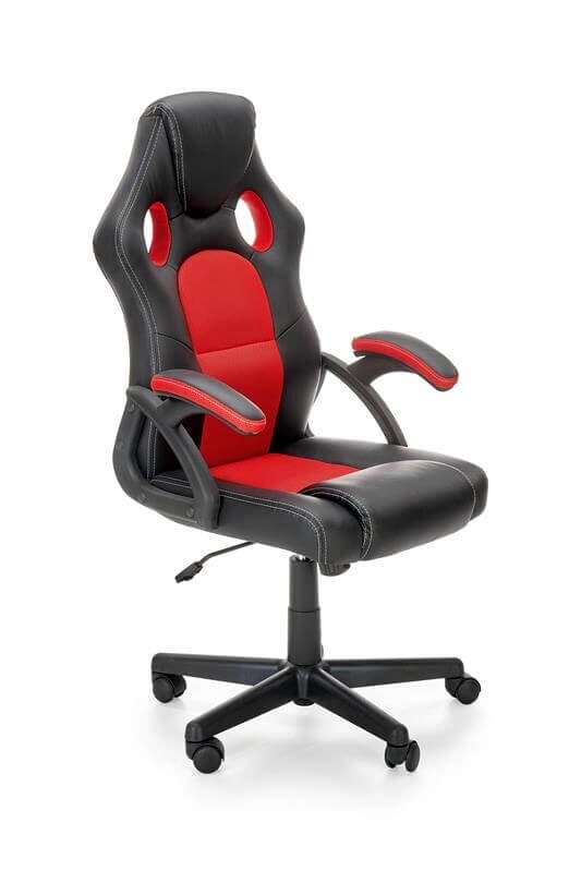 Кресло компьютерное Halmar BERKEL (черный/красный) от компании Интернет-магазин MebelArt - фото 1