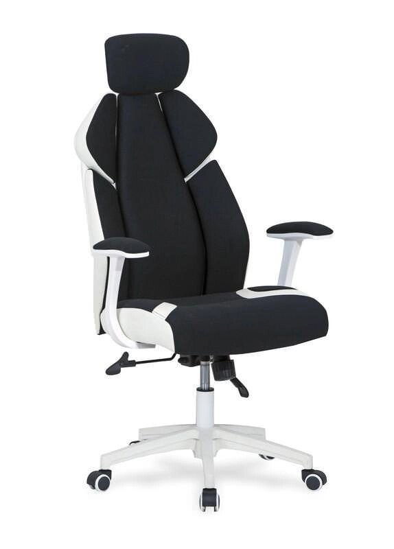 Кресло компьютерное Halmar CHRONO (черный/белый) от компании Интернет-магазин MebelArt - фото 1